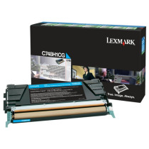 Original Tóner cian Lexmark 00C748H1CG cyan
