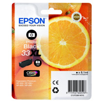 Original Tintenpatrone schwarz hell Epson C13T33614010/33XL schwarz foto