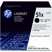 Original Toner schwarz HP Q7551XD/51XD schwarz