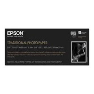 EPSON S045107 Traditional Foto Papier inkjet 300g/m2 1626mm x 15m 1 Rolle 1er-Pack