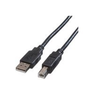 ROLINE USB 2.0 Kabel Typ A-B schwarz 1,8m