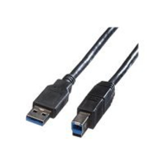 ROLINE USB 3.2 Gen 1 Kabel Typ A-B schwarz 1,8m