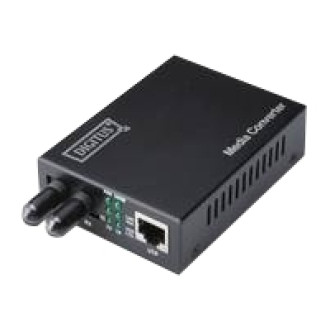 DIGITUS Gigabit Medienkonverter 10/100/1000Base-T zu 1000Base-SX Inkl Netzteil ST Buchse