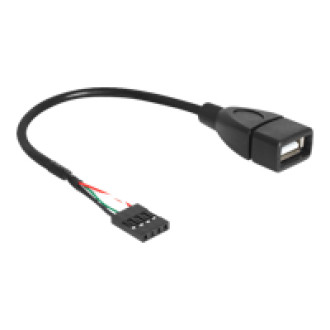DELOCK Kabel USB Pinheader Buchse > USB-A 1 x Buchse 20 cm