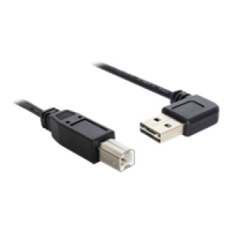 DELOCK Kabel EASY USB 2.0-A 90G gewinkelt > B Stecker/Stecker 2 m