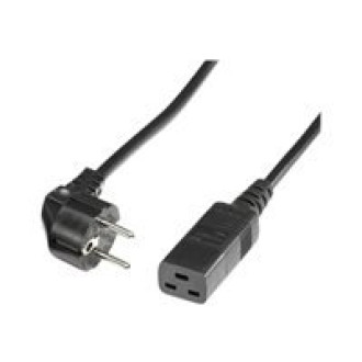 ROLINE Netzkabel Schutzkontakt- IEC320-C19 16A schwarz 2m