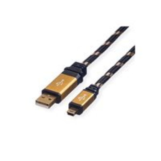 ROLINE GOLD USB2.0 Kb A-5pMini ST/ST 3m