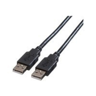 ROLINE USB 2.0 Kabel Typ A-A schwarz 0,8m