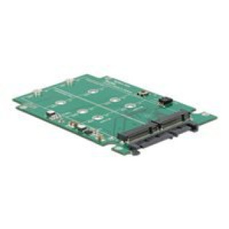 DELOCK Konverter SATA 22 Pin > 2x M.2 NGFF 2.5Z mit RAID 9,5mm
