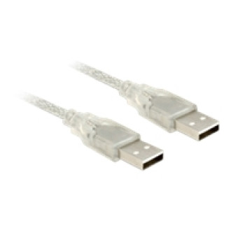DELOCK Kabel USB 2.0 Typ-A Stecker > USB 2.0 Typ-A Stecker 5 m transparent