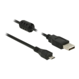 DELOCK Kabel USB 2.0 Typ-A Stecker > USB 2.0 Micro-B Stecker 0,5 m schwarz