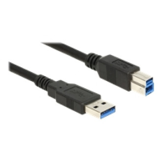 DELOCK Kabel USB 3.0 Typ-A Stecker > USB 3.0 Typ-B Stecker 5,0 m schwarz
