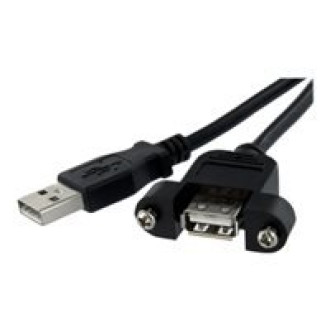STARTECH.COM 3ft Panel Mount USB Cable A to A - F/M