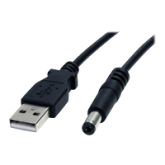 STARTECH.COM USB to 5.5mm Power Cable - Type M Barrel - 2m
