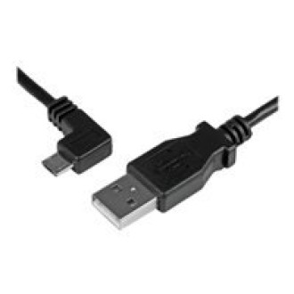 STARTECH.COM Micro-USB Charge-and-Sync Cable M/M - Left-Angle Micro-USB - 24 AWG - 2 m 6 ft.