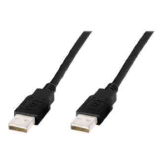 DIGITUS USB 2.0 Anschlusskabel Typ A St/St 5,0m USB 2.0 konform sw