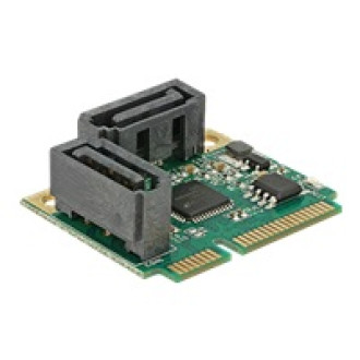 DELOCK Mini PCIe I/O PCIe half size 2 x SATA 6 Gb/s