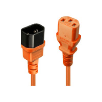 LINDY 0,5m IEC Verlaengerung orange