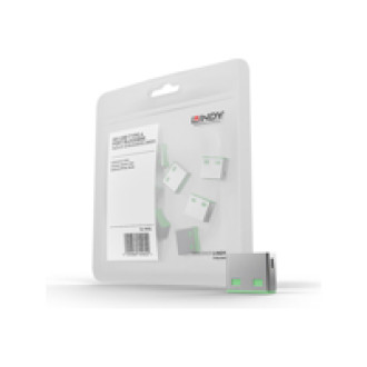 LINDY 10 USB Portschloesser GRUEN Erweiterungskit fuer LINDY Art.Nr. 40451