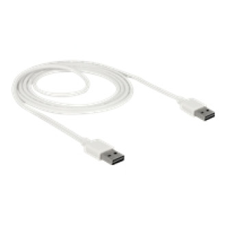 DELOCK Kabel EASY-USB 2.0 Typ-A Stecker > EASY-USB 2.0 Typ-A Stecker 2 m weiss