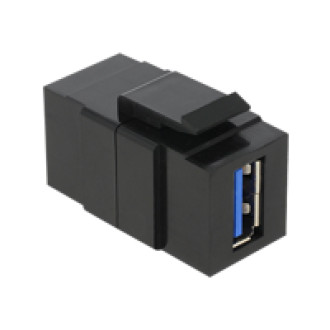 DELOCK Keystone Modul USB 3.0 A Buchse > USB 3.0 A Buchse schwarz