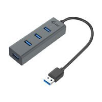 I-TEC USB 3.0 Metal HUB 4 port ohne Netzteil ideal fuer Notebook Ultrabook Tablet PC Unterstuetzt Win und Mac OS