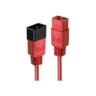 LINDY 1m IEC C19 auf IEC C20 Verlaengerung rot