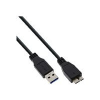 INLINE USB 3.0 Kabel A an Micro B schwarz 2m