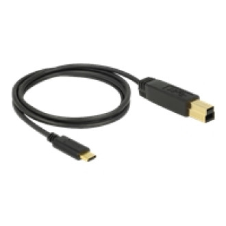 DELOCK USB 3.1 Gen 2 10 Gbps Kabel Type-C zu Typ-B 1 m