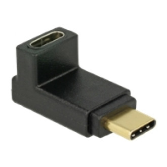 DELOCK Adapter SuperSpeed USB 10 Gbps USB 3.1 Gen 2 USB Type-C Stecker > Buchse gewinkelt oben / unten