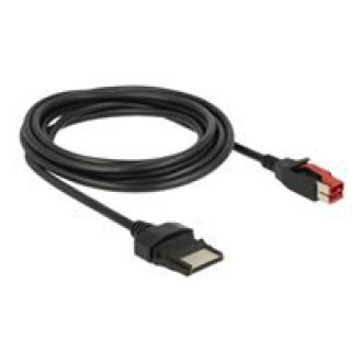 DELOCK PoweredUSB Kabel Stecker 24 V > 8 Pin Stecker 3 m für POS Drucker und Terminals