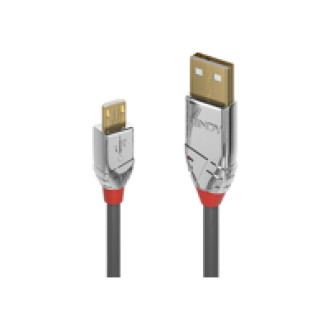 LINDY 2m USB 2.0 Typ A an Micro-B Kabel Cromo Line 480 Mbit/s