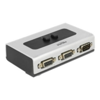 DELOCK Seriell Umschalter RS-232 / RS-422 / RS-485 2-Port manuell