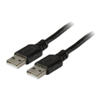 EFB USB2.0 Anschlusskabel Typ A Stecker auf Typ A Stecker Classic Schwarz 1,8m