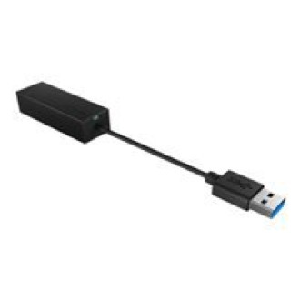 ICY BOX USB zu Gigabit Ethernet Adapter  IB-AC501a Adapter USB 3.0 zu Gigabit Ethernet LAN IEEE 802.3 802.3u und 802.3ab schwarz
