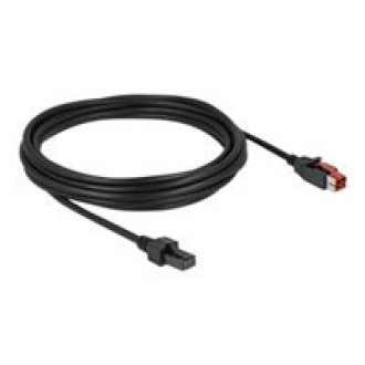 DELOCK PoweredUSB Kabel Stecker 24 V > 8 Pin Stecker 2 m für POS Drucker und Terminals