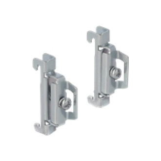 DELOCK Hutschienen Endhalter Edelstahl schraubbar 4 Stück