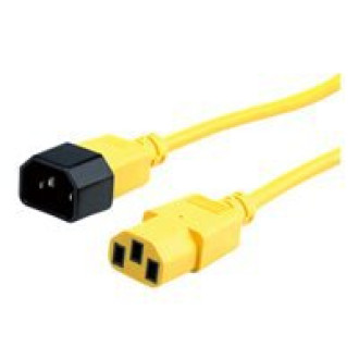 ROLINE Apparate-Verbindungskabel IEC 320 C14 - C13 gelb 0,8m