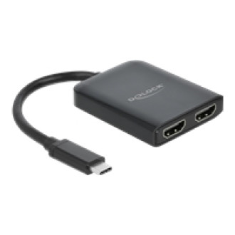 DELOCK USB Type-C Splitter DP Alt Mode zu 2 x HDMI MST / VXP