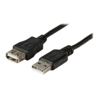 EFB USB2.0 Verlaengerungskabel grau Stecker Type A auf Buchse Type A Laenge 5m
