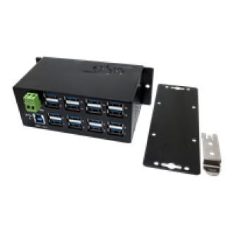 EXSYS EX-1113HMS 16 port USB 3.0/3.1 Gen1 HUB Din-Rail-Kit 15KV ESD Überspannungs-Schutz