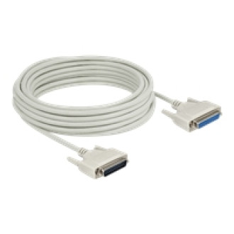 DELOCK Serielles Kabel D-Sub 25 Stecker zu Buchse 10m
