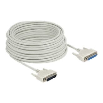 DELOCK Serielles Kabel D-Sub 25 Stecker zu Buchse 20m