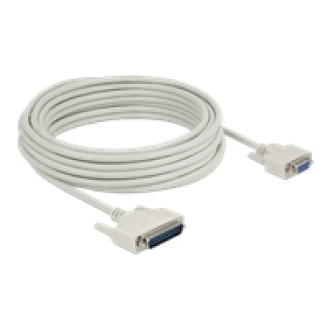 DELOCK Serielles Kabel D-Sub 25 Stecker zu D-Sub 9 Buchse 10m