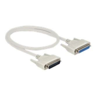 DELOCK Serielles Kabel D-Sub 25 Stecker zu Buchse 2m