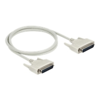 DELOCK Serielles Kabel D-Sub 25 Stecker zu Stecker 1m