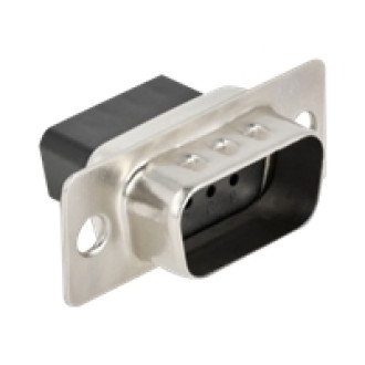 DELOCK D-Sub 9 Pin Crimp Stecker Metall 4 Stück