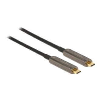 DELOCK Aktives Optisches USB-C Video Kabel 4K 60Hz 15m