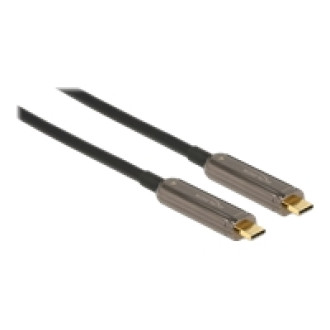 DELOCK Aktives Optisches USB-C Video Kabel 4K 60Hz 20m