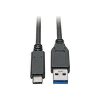 EATON TRIPPLITE USB-C to USB-A Cable M/M USB 3.1 Gen 2 10Gbps USB-IF Certified Thunderbolt 3 Compatible 3ft. 0,91m